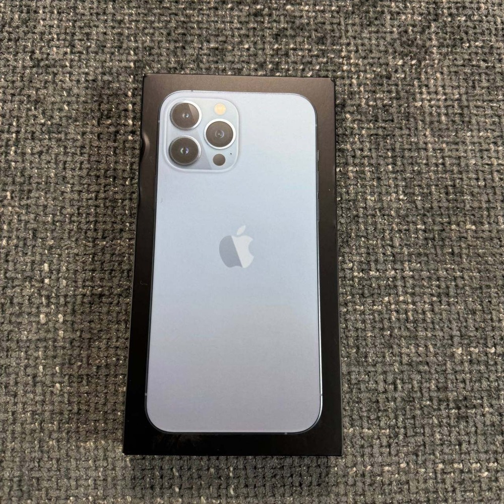 Apple iPhone 13 Pro Max Empty Box Sierra Blue Original Packaging Replacement
